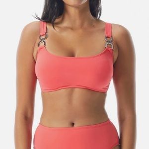 Coco Reef Curve Cami Underwire Bikini Top Classic Solids in Papaya SZ 36/38C NWT